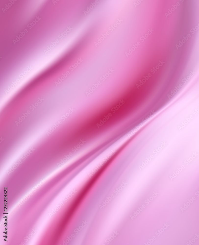 Obraz premium Pink Silk Fabric for Drapery Abstract Background