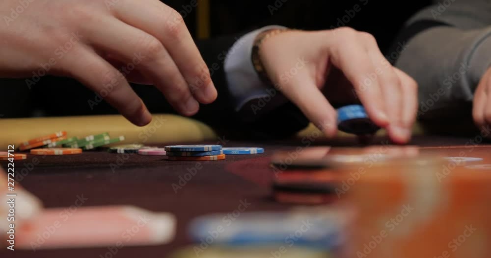 Casino, distribution of gaming chips Casino, distribution of gaming chips
