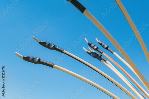 Fototapeta Naklejka Na Ścianę i Meble -  New high voltage electrical cable