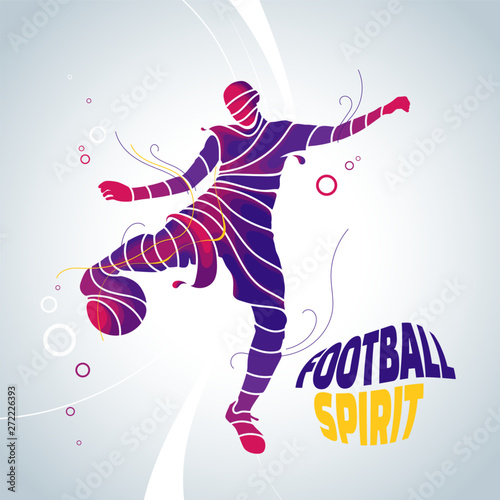 football soccer spirit splash silhouette