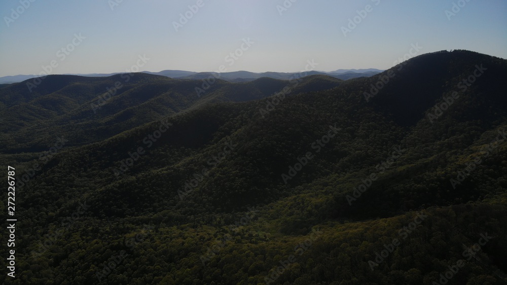 North Georgia Mountains (Appalachia) Aerial Drone HDR Shot