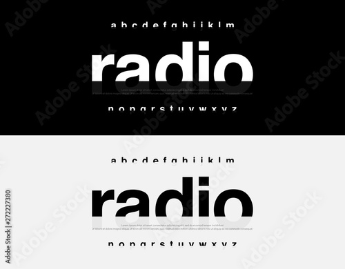 Abstract Modern Alphabet Font. Typography urban style fonts for technology, digital, movie logo design. vector illustration