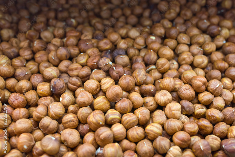 Hazelnut. Fresh organic filbert. Nuts close-up. Food background. Hazelnut. Fresh organic filbert. Nuts close-up. Food background.