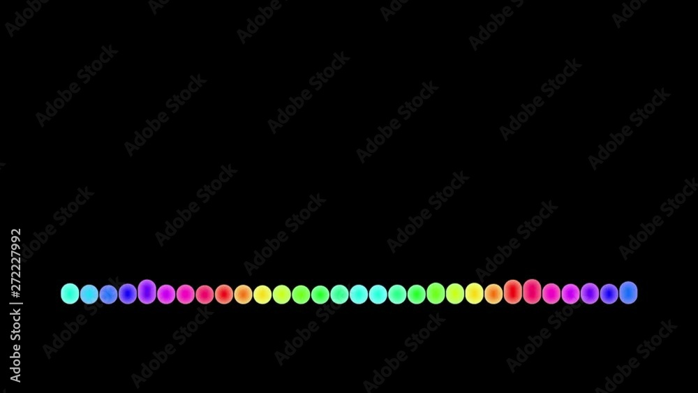 4k Abstract audio visualizer equalizer.
