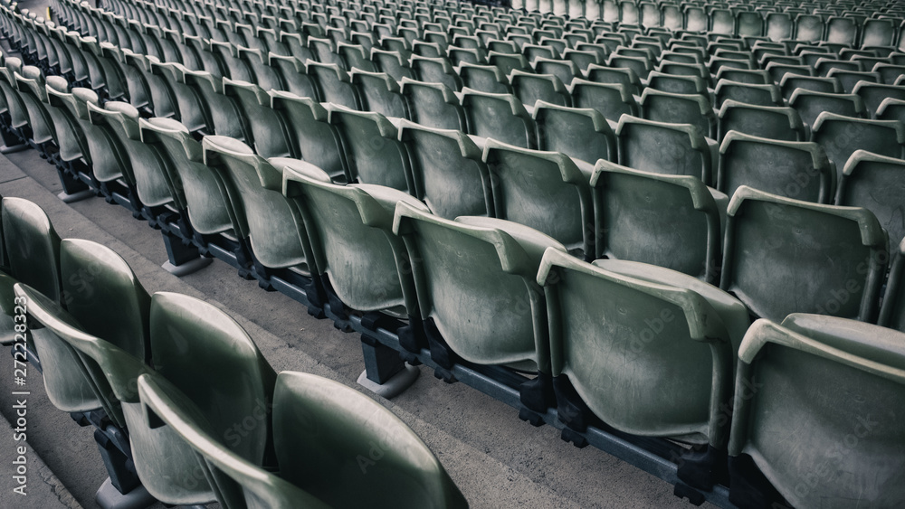 Naklejka premium empty seats in stadium