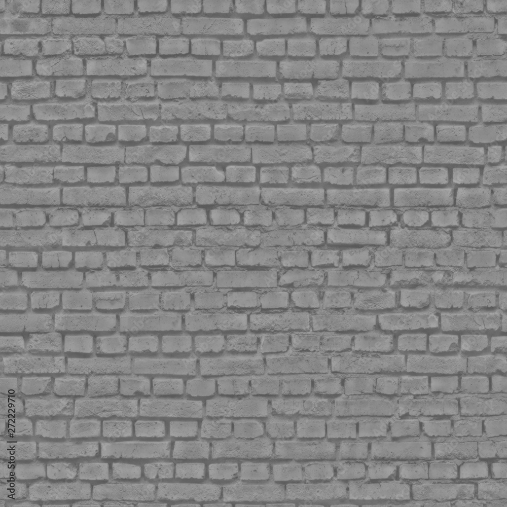 Fototapeta premium Ściana opuszczonego budynku wykonana jest z ciemnoszarej cegły .Tekstura lub tło