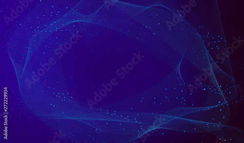 Colorful background abstract particles. Future geometric template with transition. Gradient background design composition.