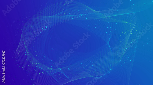 Colorful background abstract particles. Future geometric template with transition. Gradient background design composition.
