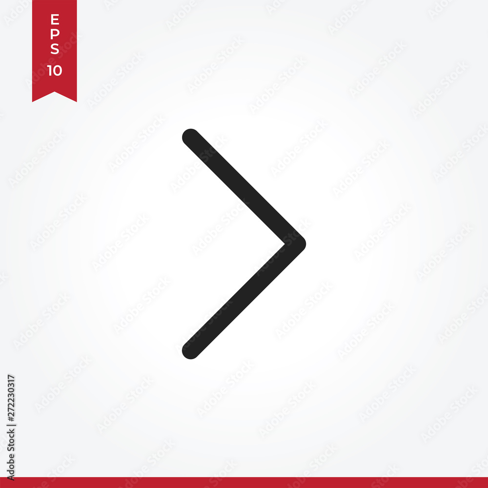 Arrow vector icon in modern style for web site and mobile app Arrow vector icon in modern style for web site and mobile app