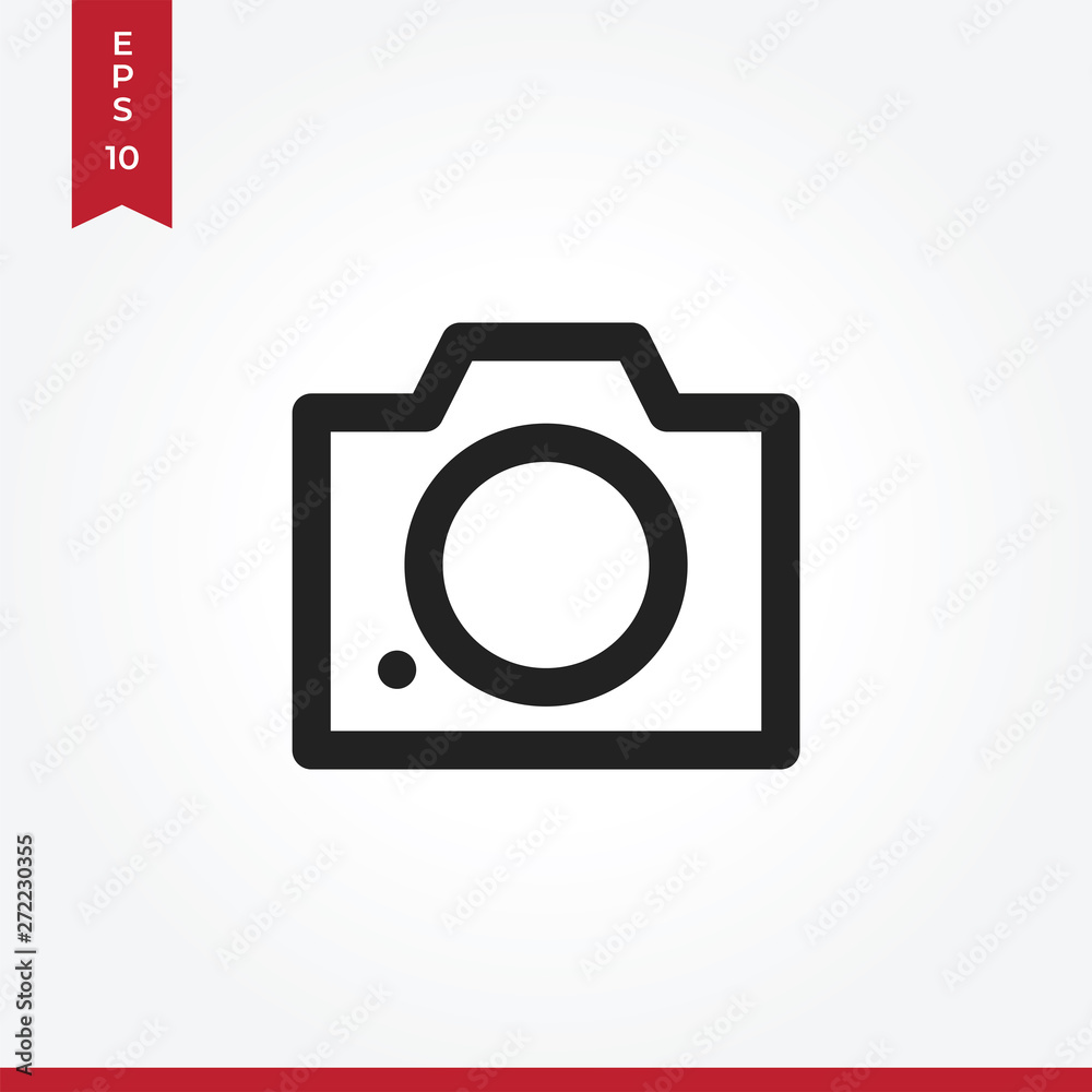 Camera vector icon in modern style for web site and mobile app Camera vector icon in modern style for web site and mobile app