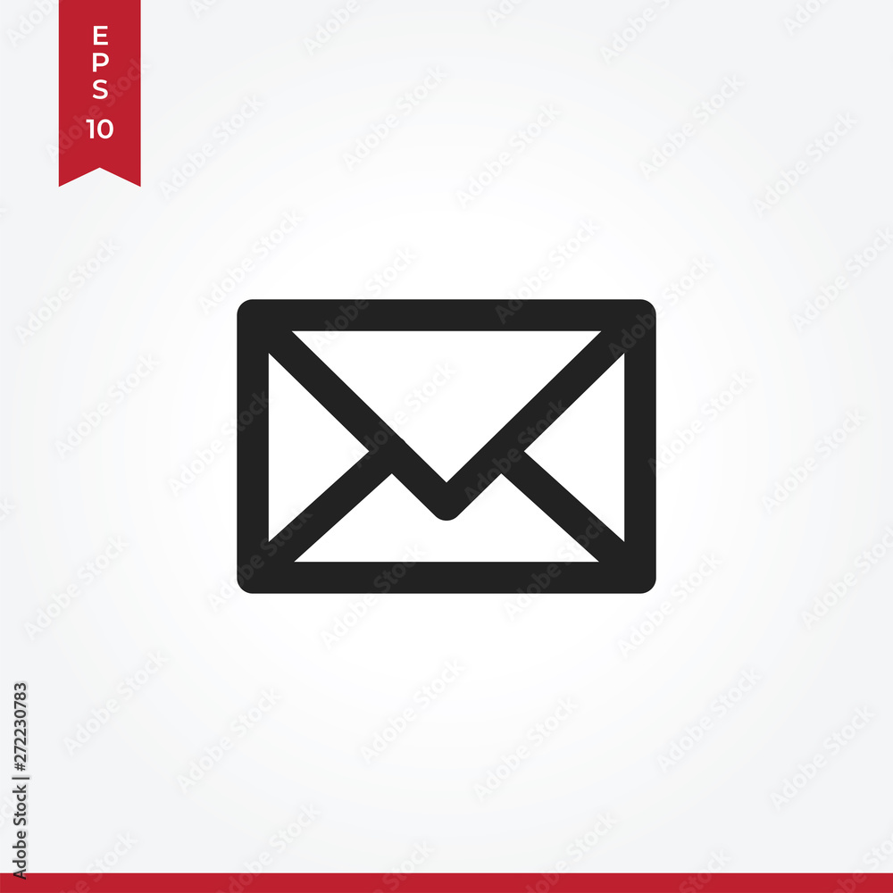 Mail vector icon in modern style for web site and mobile app Mail vector icon in modern style for web site and mobile app