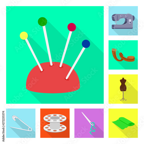 Isolated object of craft and handcraft sign. Collection of craft and industry stock symbol for web.