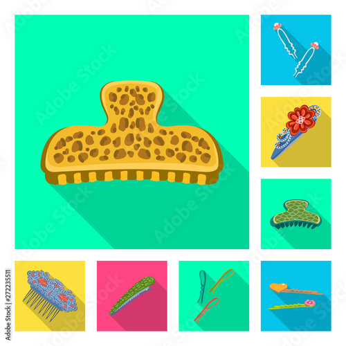 Isolated object of beauty and fashion symbol. Collection of beauty and female vector icon for stock.