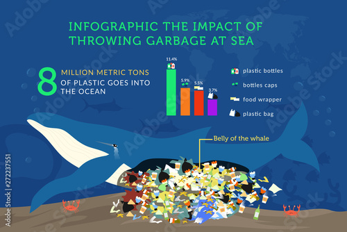 infographic the impact of throwing garbage at sea