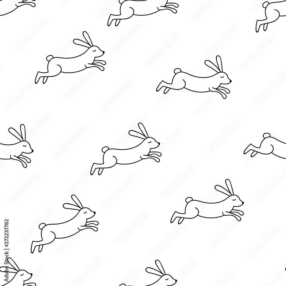 rabbit_line_seamless_pattern rabbit_line_seamless_pattern