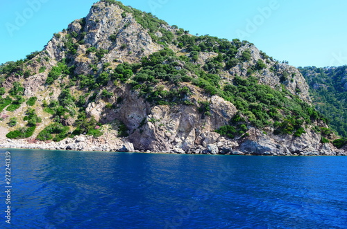 A boat trip on the Aegean Sea overlooking the islands