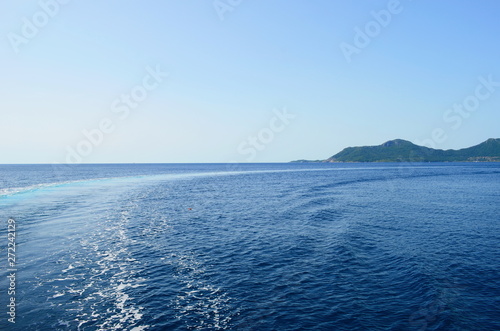 A boat trip on the Aegean Sea overlooking the islands