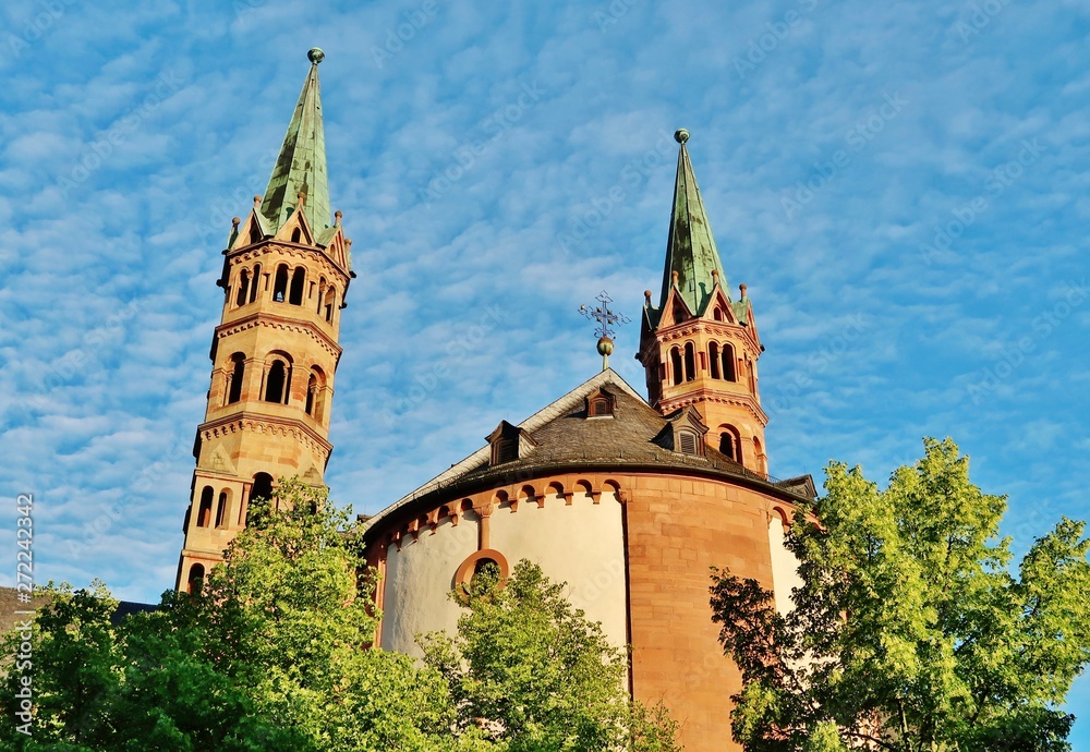 Würzburg, Dom St. Kilian, östliches Turmpaar