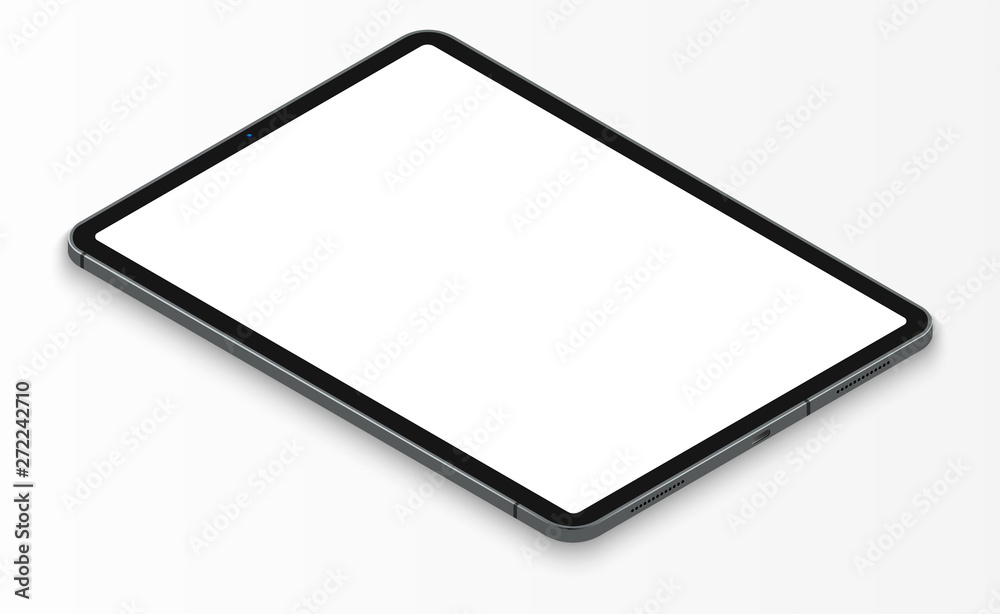 graphic tablet of the new generation with a blank screen on a light background graphic tablet of the new generation with a blank screen on a light background