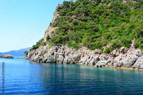 A boat trip on the Aegean Sea overlooking the islands