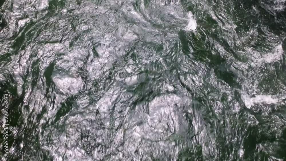 A calm stream of water flows smoothly down the river. The view from the top. Nature. Top view A calm stream of water flows smoothly down the river. The view from the top. Nature. Top view