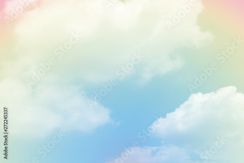 Cloud background with a pastel colour © chachamp