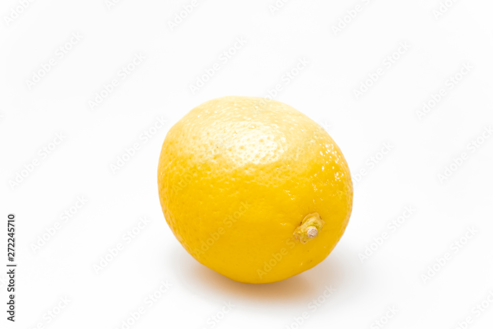 A lemon with a white background.. A lemon with a white background..