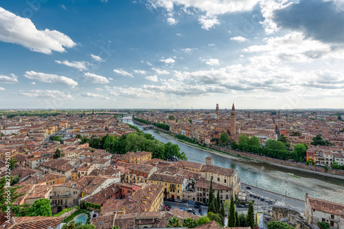Panoramic view of Verona taken from Castel San Pietro © emiliano