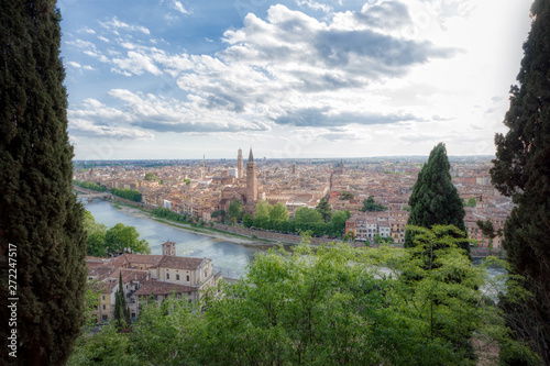 Panoramic view of Verona taken from Castel San Pietro © emiliano