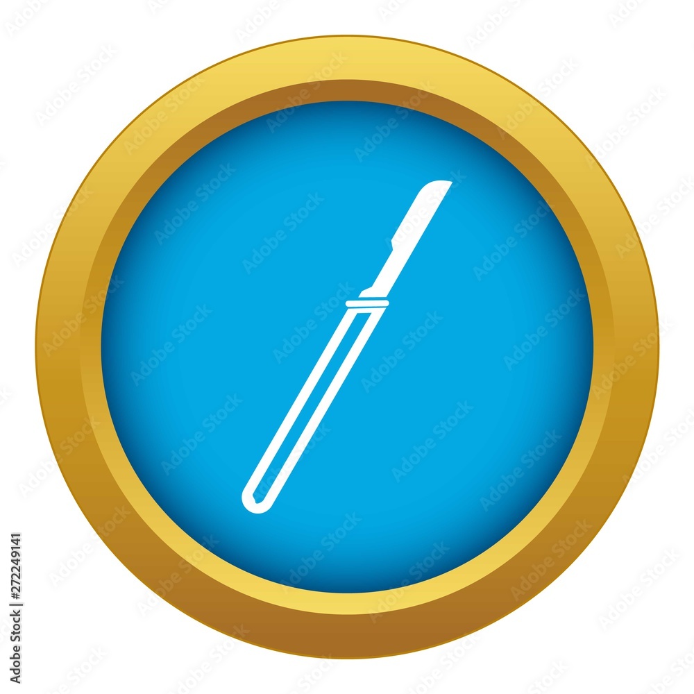 Scalpel icon blue vector isolated on white background for any design Scalpel icon blue vector isolated on white background for any design