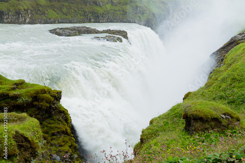 Gullfoss falls in summer season view  Iceland