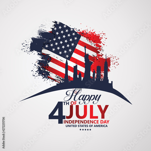 Fourth of July Independence Day, Vector illustration