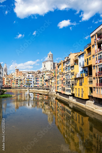 historical jewish quarter in Girona, Barcelona, Spain, Catalonia © gusenych