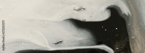 Panel kuchenny z motywem abstract marbleized effect background. black, gray and white creative colors. Beautiful paint with the addition of gold.