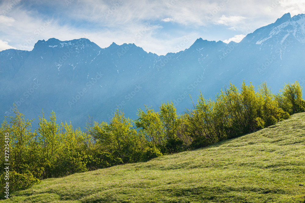 Mountains of Georgia, a beautiful landscape of mountains