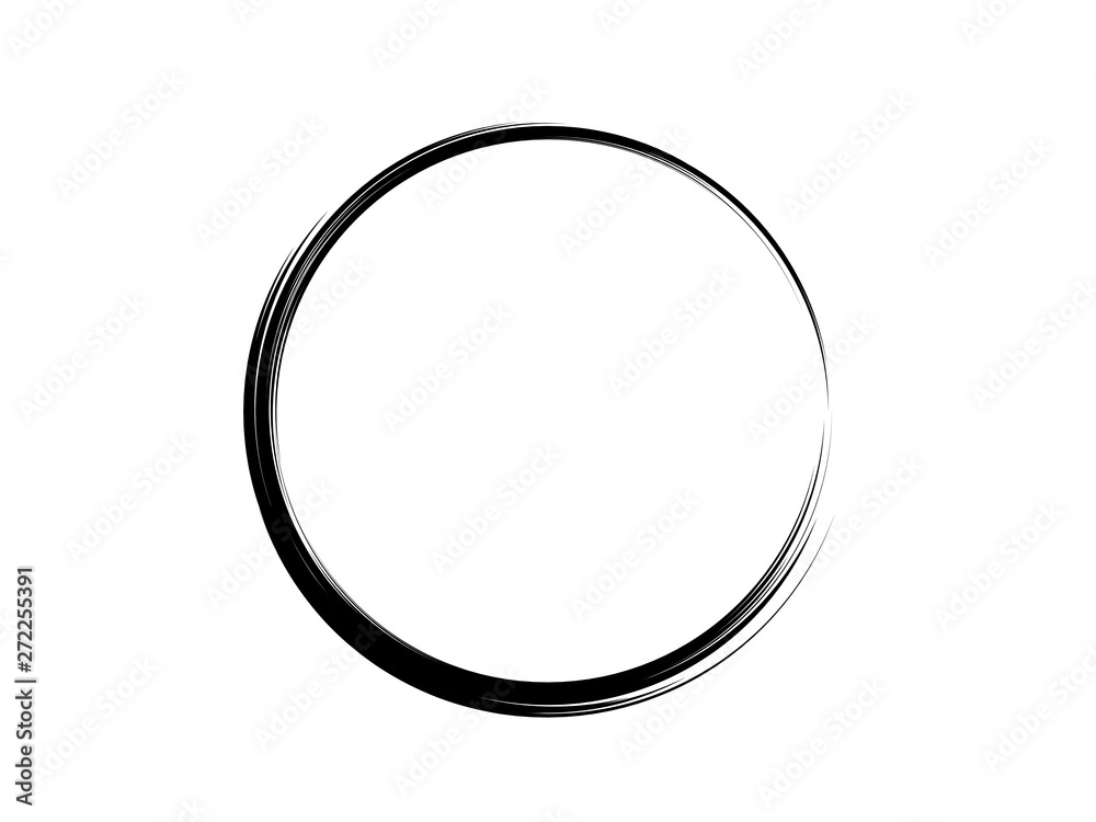 Grunge circle made for marking.Grunge ink circle made with art brush. Grunge circle made for marking.Grunge ink circle made with art brush.
