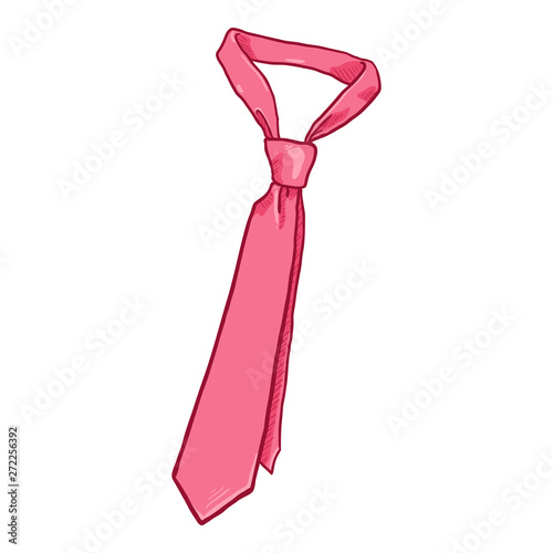 Vector Cartoon Pink Classic Necktie
