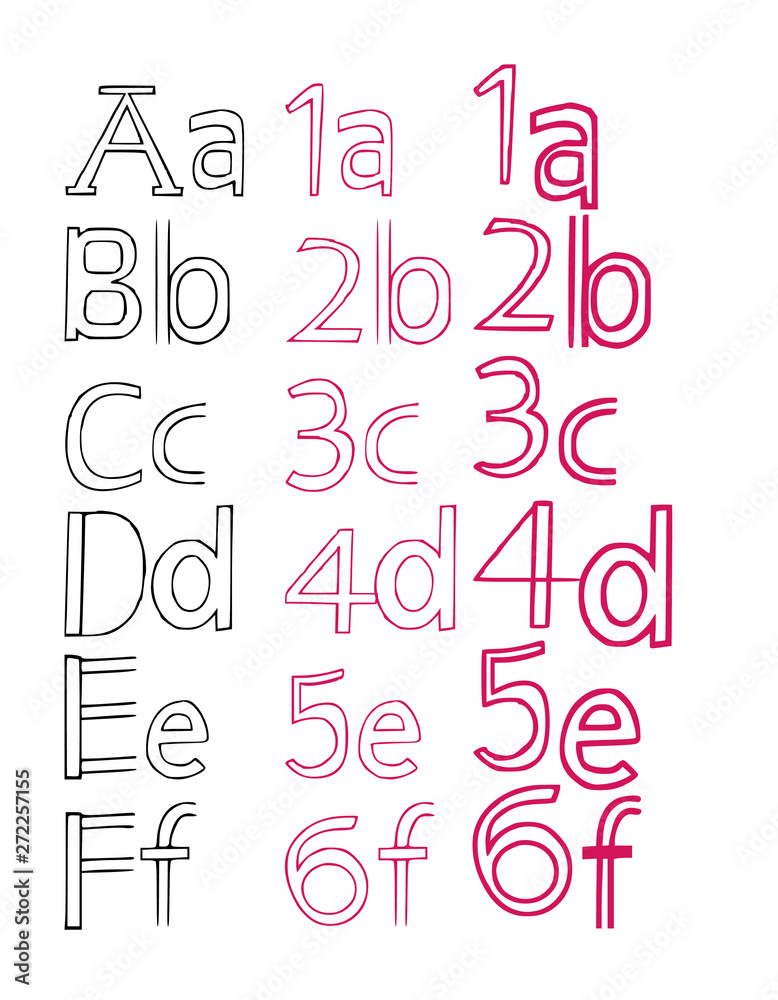 Hand drawn font Hand drawn font