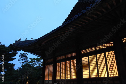 Night of Changgyeonggung Palace in Seoul, Korea. 