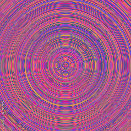 Multicolor geometrical concentric circle background - abstract vector design