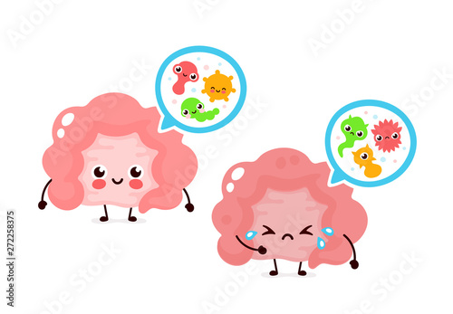 Microscopic bacterias,microflora in intestine