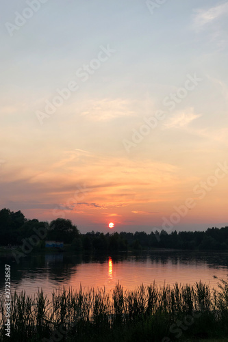 sunset over the lake © Gioia