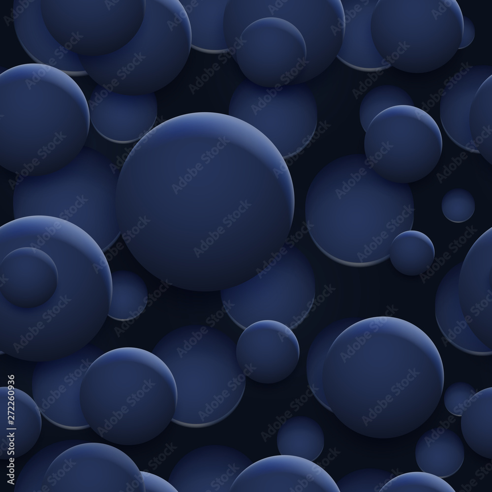 Abstract seamless pattern or background of holes and circles with shadows in blue colors Abstract seamless pattern or background of holes and circles with shadows in blue colors
