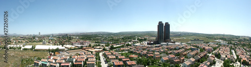 Panoramic images of Turkey's capital, Ankara. Cankaya, Incek, Dikmen and Bilkent.