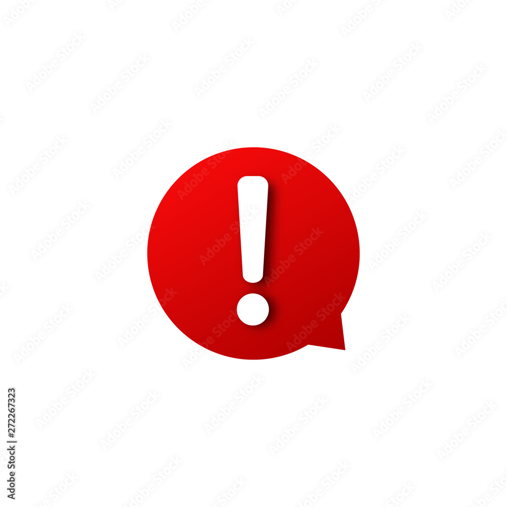 Red alert icon . Important message sign. Red alert icon . Important message sign.