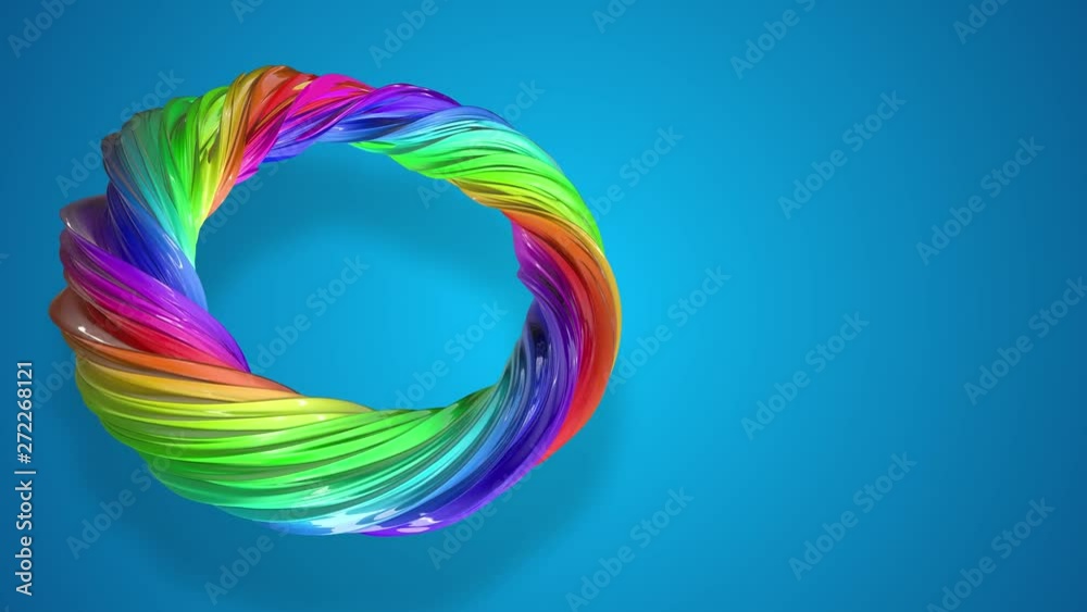Paint flow moves in a circle. Abstract colorful creative background with stream of mixed oil paints that form a ribbon of rainbow colors. looped 3d animation in 4k with luma matte as alpha channel. 44 Paint flow moves in a circle. Abstract colorful creative background with stream of mixed oil paints that form a ribbon of rainbow colors. looped 3d animation in 4k with luma matte as alpha channel. 44