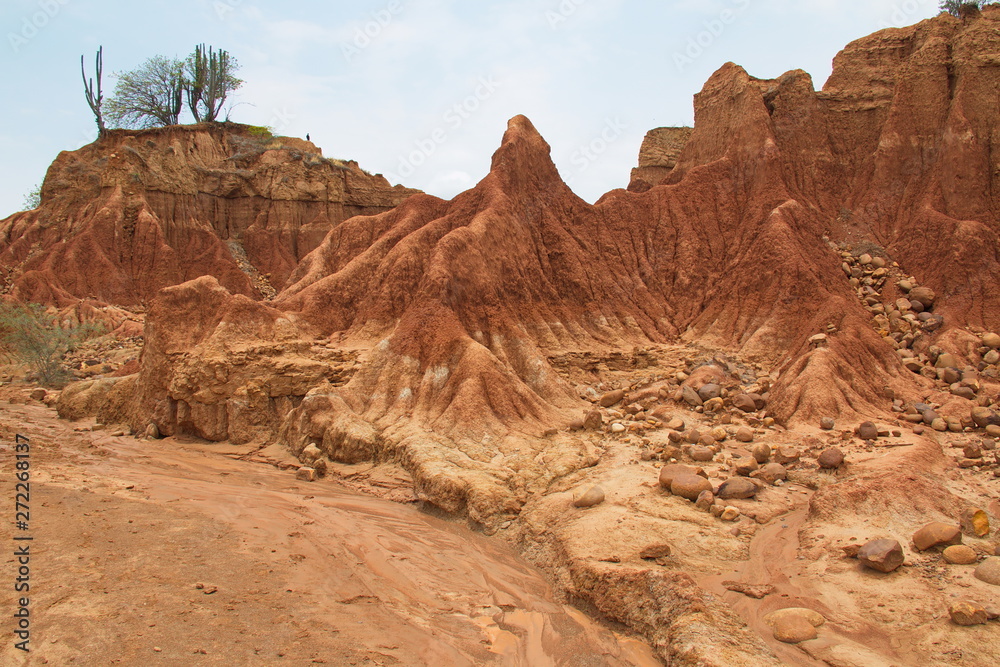 Landscape in the Tatacoa desert part El Cusco in Colombia Landscape in the Tatacoa desert part El Cusco in Colombia