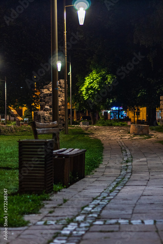 Park at night photo