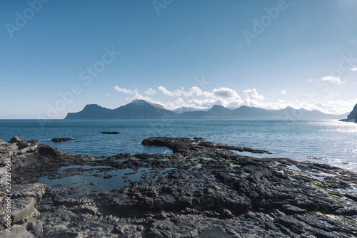 Landscape of Gj  gv  a village located on the island of Eysturoy  Faroe Islands