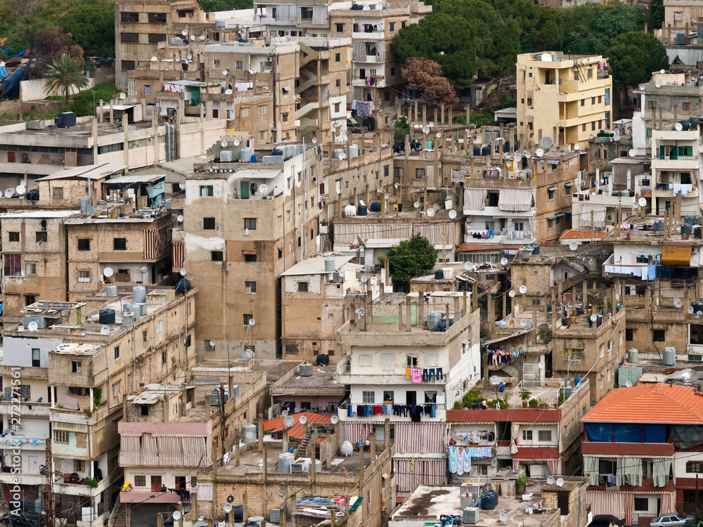 densely populated quarter in Beirut, Lebanon